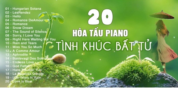 20 Hòa Tấu Piano Tình Khúc Bất Hủ